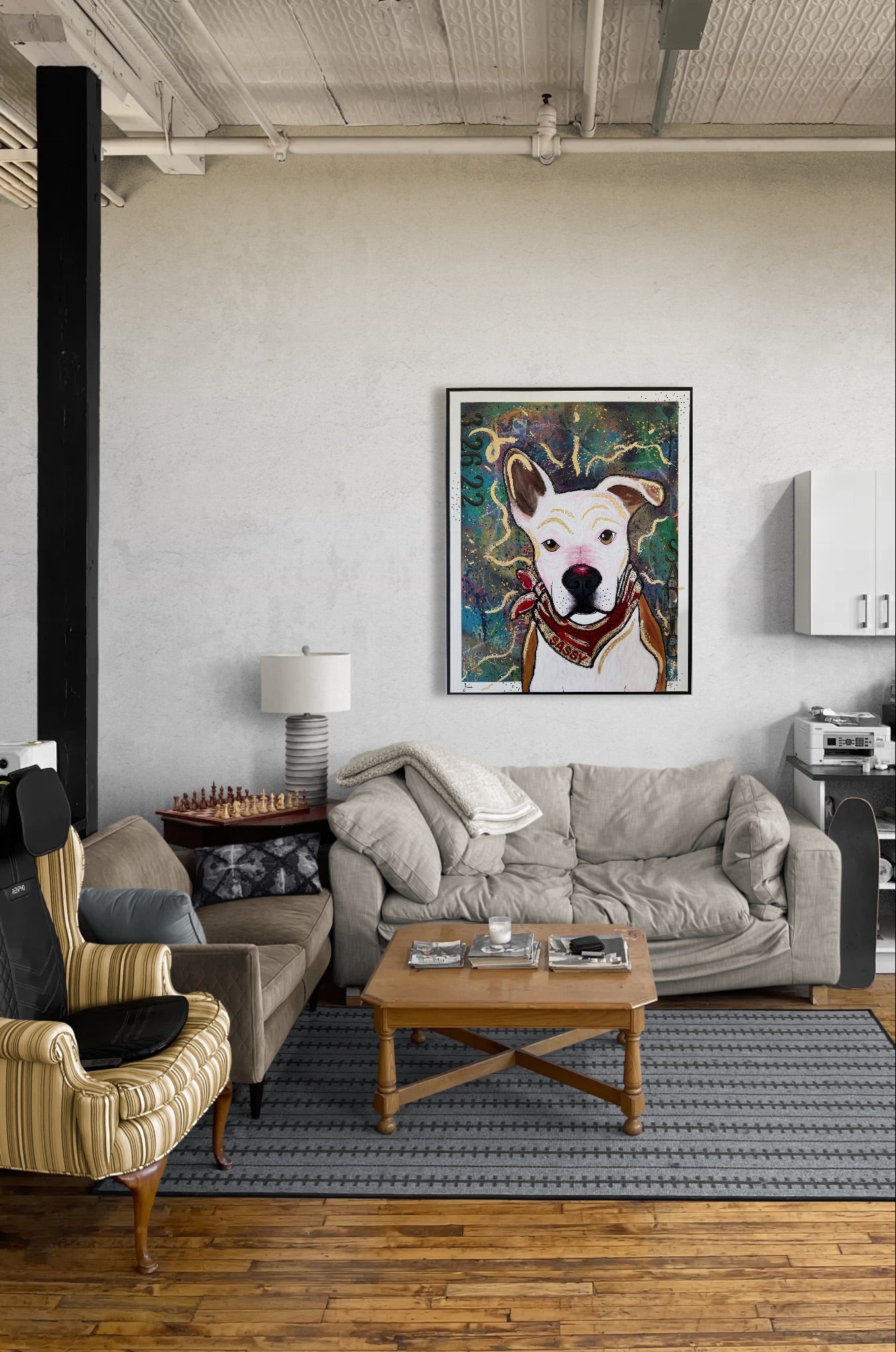 Custom Dog Cartoon Portrait