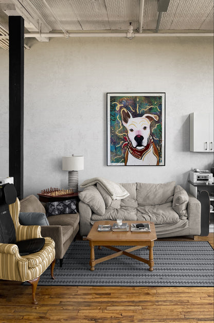 Custom Dog Cartoon Portrait