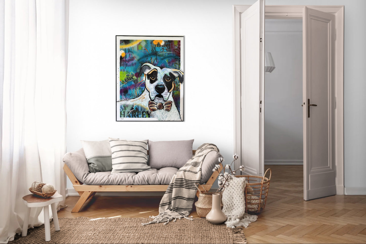 Custom Dog Cartoon Portrait
