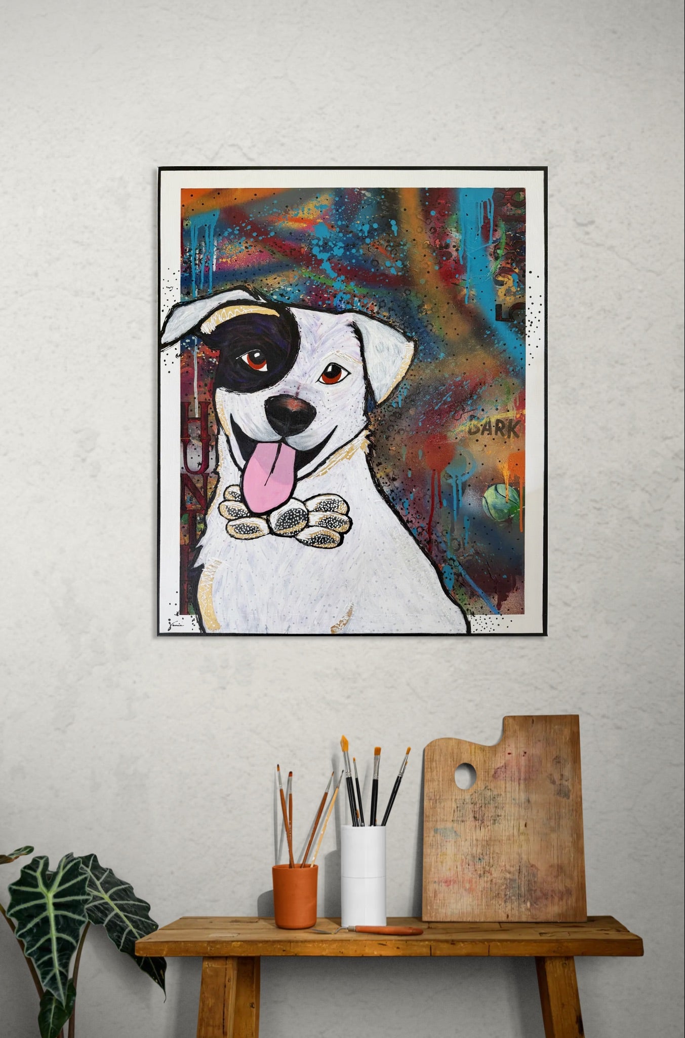 Custom Dog Cartoon Portrait