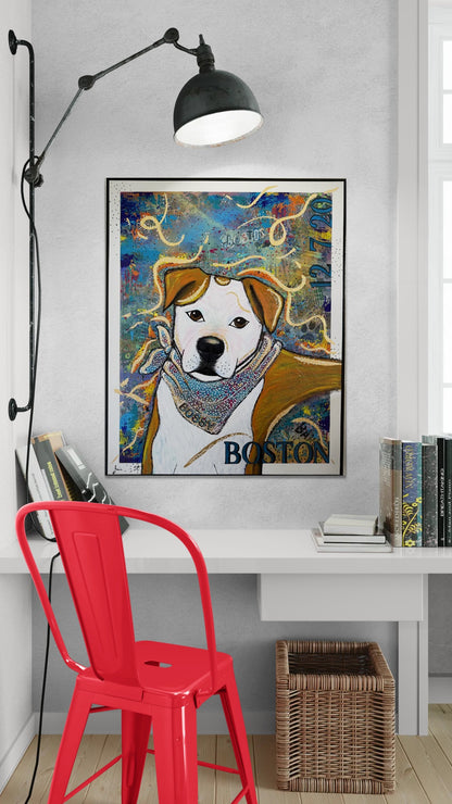 Custom Dog Cartoon Portrait