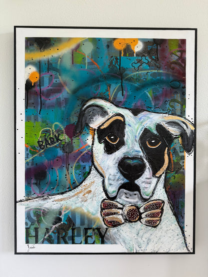 Custom Dog Cartoon Portrait