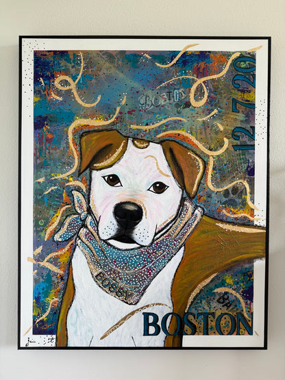 Custom Dog Cartoon Portrait
